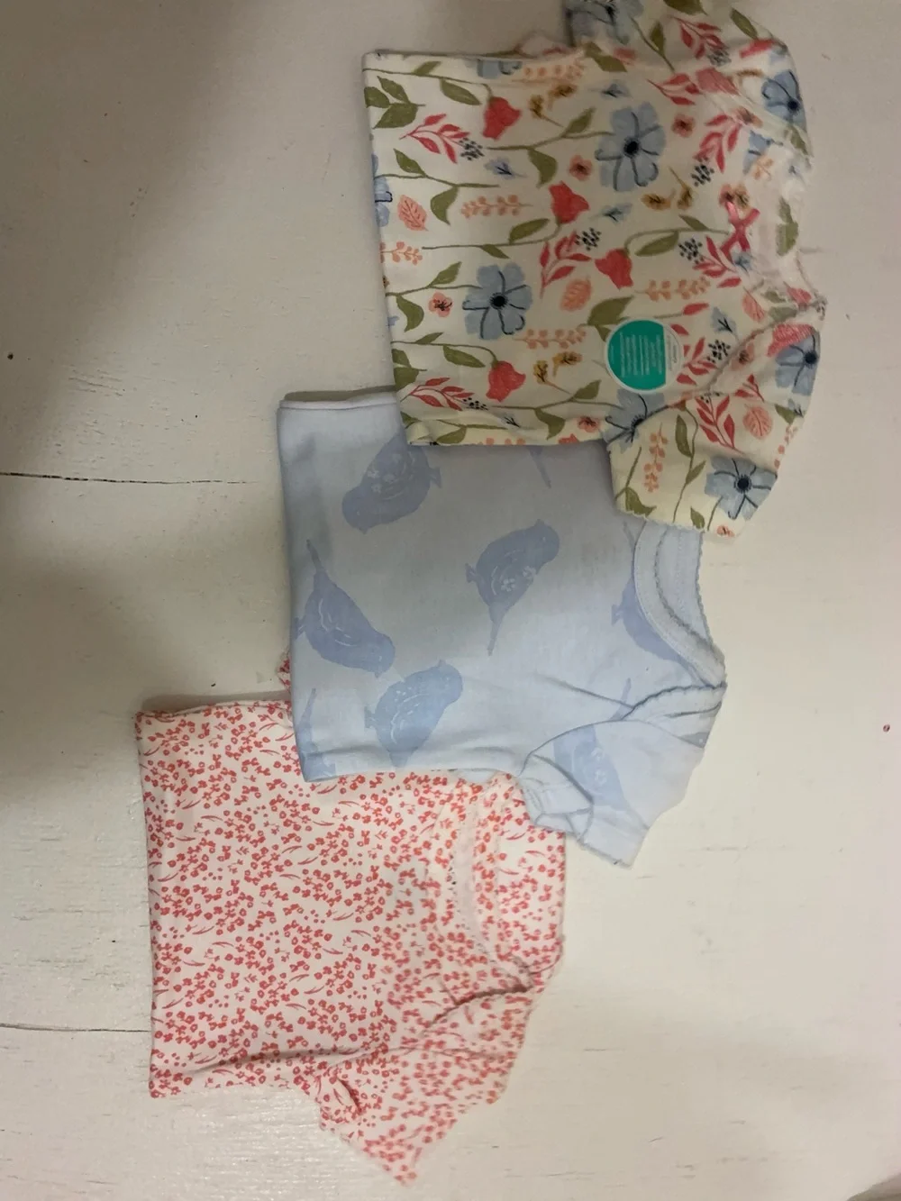 Carter's Light Blue Bird Print One-Piece Bodysuit